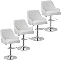 VECELO Adjustable Bar Stools Set of 4 by VECELO