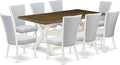 East West Furniture X077VE005-9 9 Piece Modern Dining Table Set Includes a by EastWestFurniture