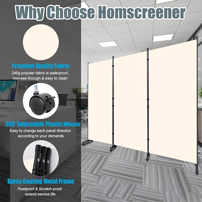 Room Divider Folding Privacy Screens - Image 3