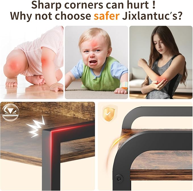 Nightstand Bedside Table with 2 Drawers Small Kids Night Stand - Image 3
