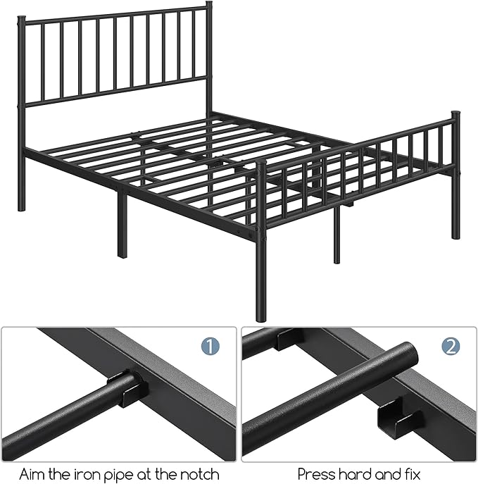 Yaheetech 14 Inch Full Size Bed Frame Metal Platform Bed - Image 9