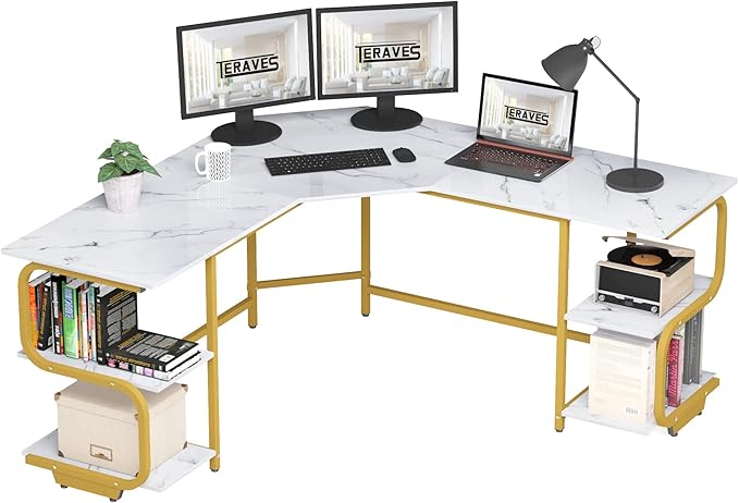 Teraves Modern L Shaped Desk by Teraves