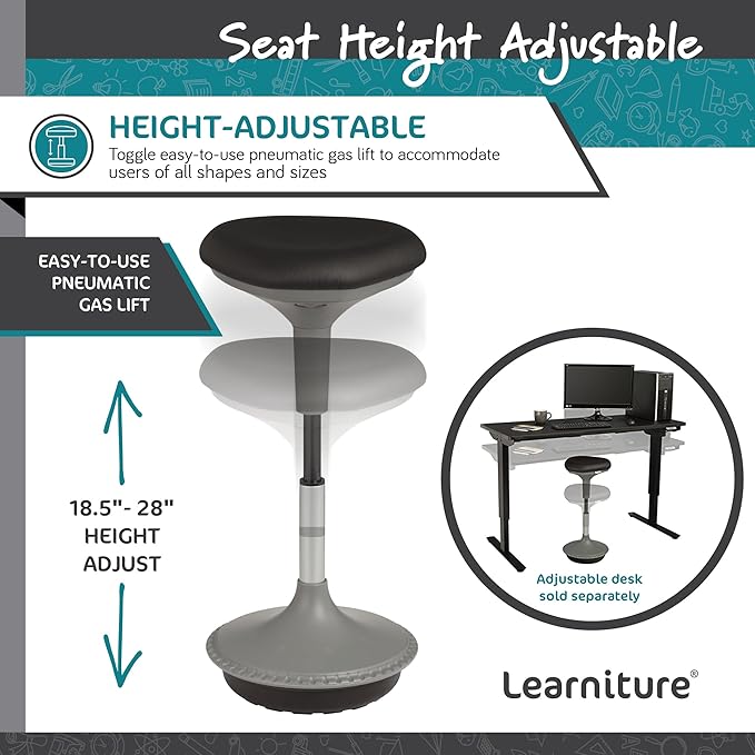 Learniture Adjustable Height Active Learning Stool - Image 7