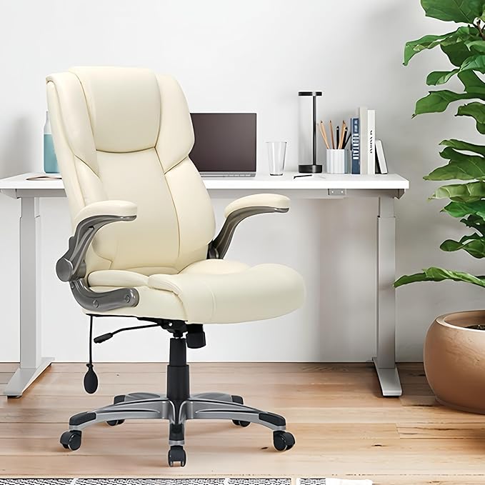 COLAMY Leather Executive Office Chair- High Back Home Computer Desk Chair - Image 2