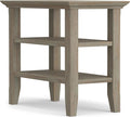 SIMPLIHOME Acadian 14-inch Wide Solid Wood Narrow End Table in Distressed Grey by SimpliHome