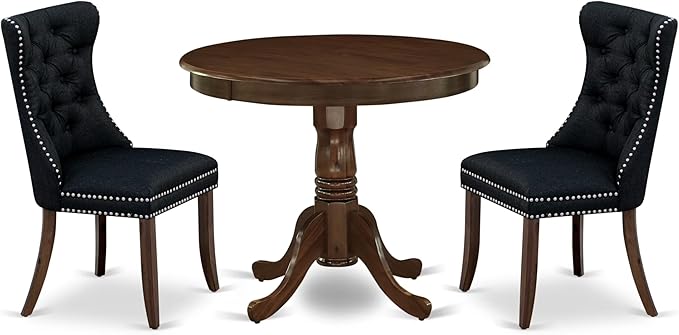 East West Furniture ANDA3-AWA-24 3 Piece Kitchen Table & Chairs Set Contains a by EastWestFurniture