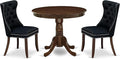 East West Furniture ANDA3-AWA-24 3 Piece Kitchen Table & Chairs Set Contains a by EastWestFurniture