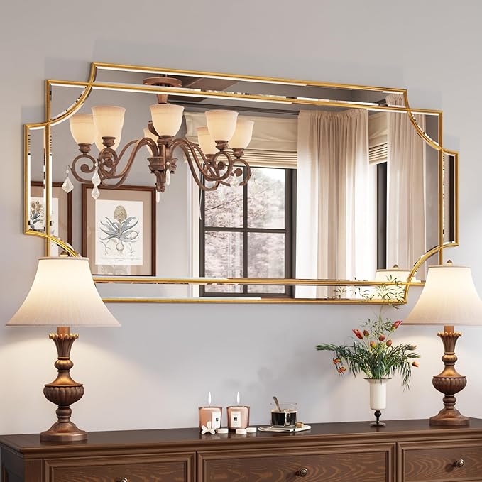 Kelly Miller 24"x48" Large Gold Mirror by KellyMiller