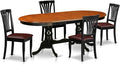 East West Furniture PLAV5-BCH-LC 5 Piece Kitchen Table & Chairs Set Includes an by EastWestFurniture