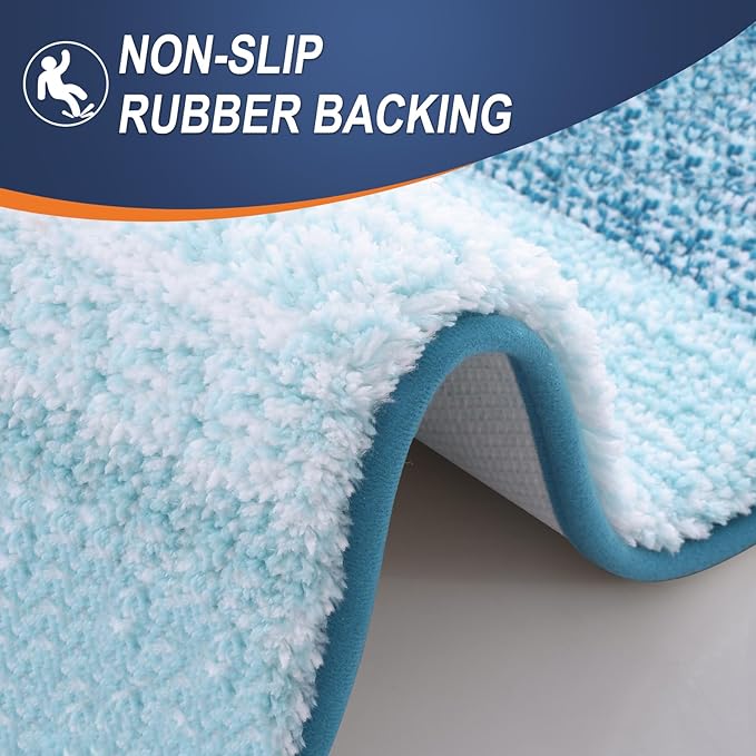 OLANLY Bathroom Runner Rugs 70x24, Extra Soft Absorbent Microfiber Bath Rugs - Image 4