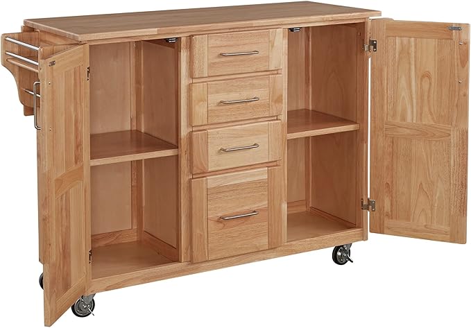 Homestyles General Line Mobile Kitchen Cart, 52-1/2 in. W x 18 in. - 30 in. D x - Image 8