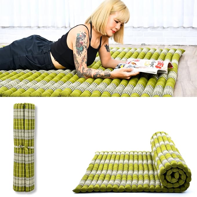 Leewadee - Foldable Floor Mattress - Japanese Roll Up Futon -Trifold Tatami by Leewadee