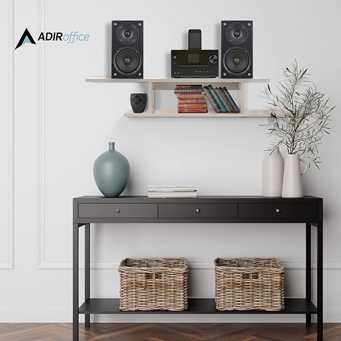 Floating TV Stand, Wall Mounted Floating Media Shelf Organizer Entertainment - Image 2