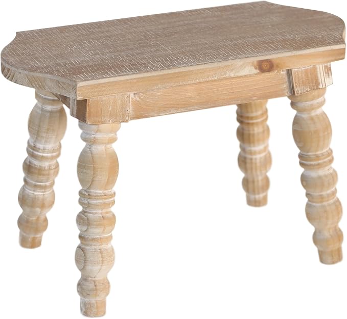 Wooden Bathroom Wood Foot Stool by dwellington