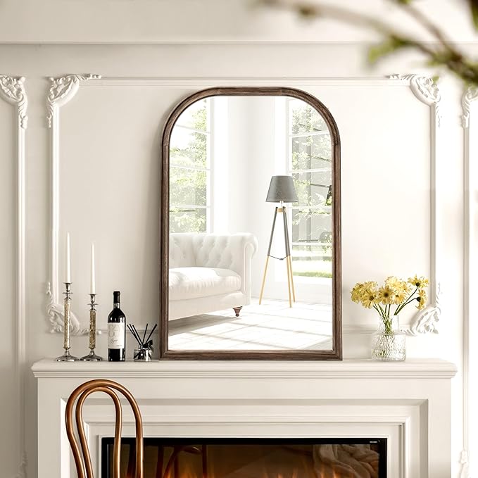 24"x36" Solid Wood Bathroom Mirror Tempered Glass - Image 4