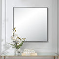 28x28 Inch Black Bathroom Mirror by Bonverre