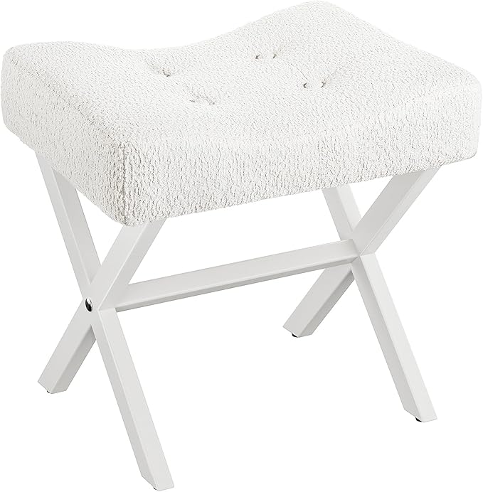 18-Inch Large Vanity Stool Chair, Vanity Bench by MEMOBARCO