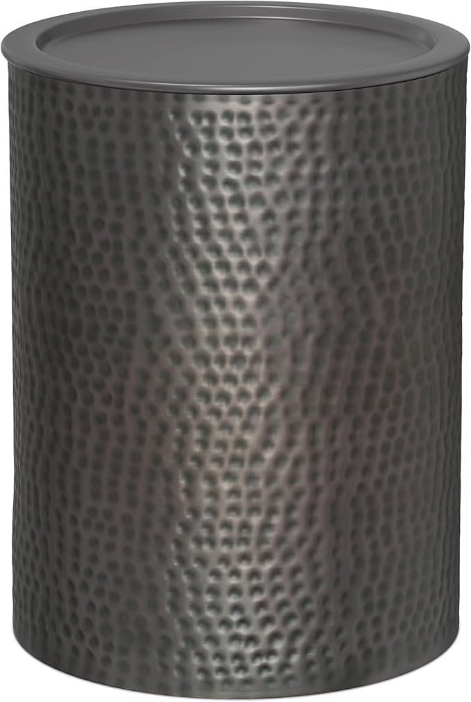 SIMPLIHOME Corbin 16 inch Wide Metal Side Table in Hammered Antique Copper by SimpliHome