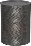 SIMPLIHOME Corbin 16 inch Wide Metal Side Table in Hammered Antique Copper by SimpliHome