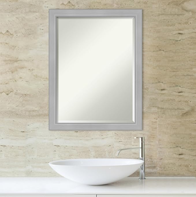 Amanti Art Silver Bathroom Mirror - Image 5