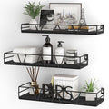 Floating Shelves Set of 3, Home Wood Wall Shelf, Farmhouse Shelf by Amoot