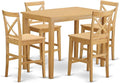 East West Furniture YAPB5-OAK-W 5 Piece Kitchen Counter Set Includes a by EastWestFurniture