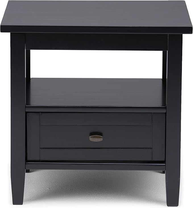 SIMPLIHOME Warm Shaker SOLID WOOD 20 inch Wide Rectangle Transitional End Side - Image 6