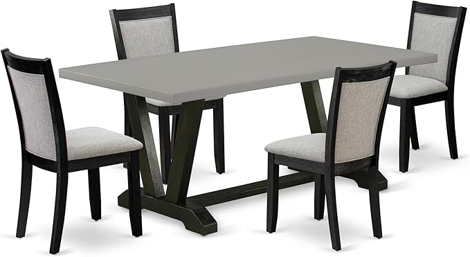 East West Furniture V697MZ606-5 5 Piece Dining Table Set by EastWestFurniture