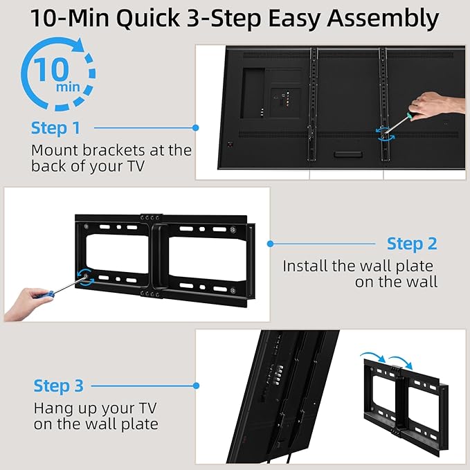 HOME VISION Heavy Duty Fixed TV Wall Mount - Image 6