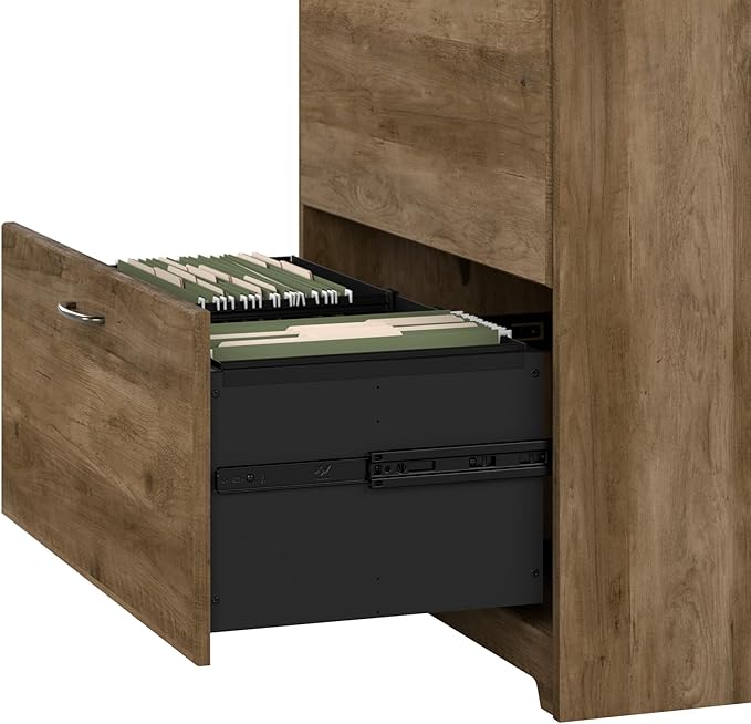 Bush Furniture Cabot 2 Drawer Lateral File Cabinet in Reclaimed Pine, Home - Image 5
