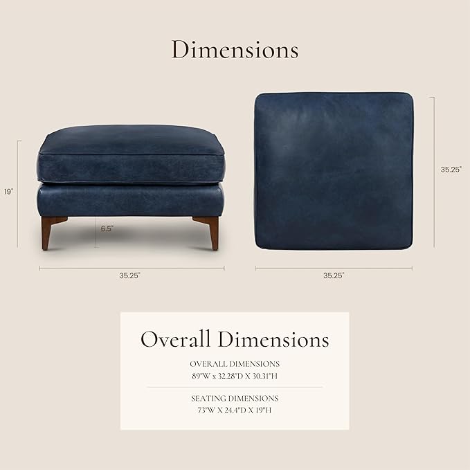 POLY & BARK Essex Ottoman - Image 2