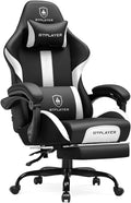 GTRACING Gaming Chair with Foot Rest & Pocket Spring Cushion, Ergonomic High by GtracingDirect