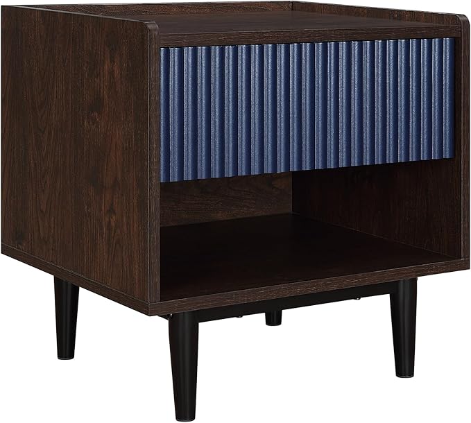 Manhattan Comfort Duane Modern Ribbed Nightstand, Bedside Table - Image 13