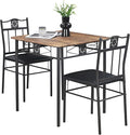 VECELO 3-Piece Small Kitchen Dining Table Set by VECELO