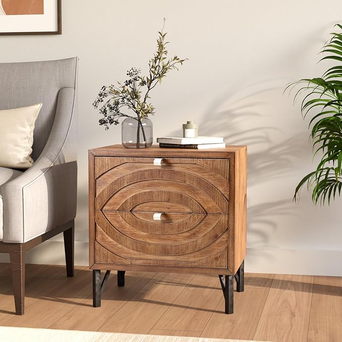 COSIEST Vintage Nightstand by COSIEST