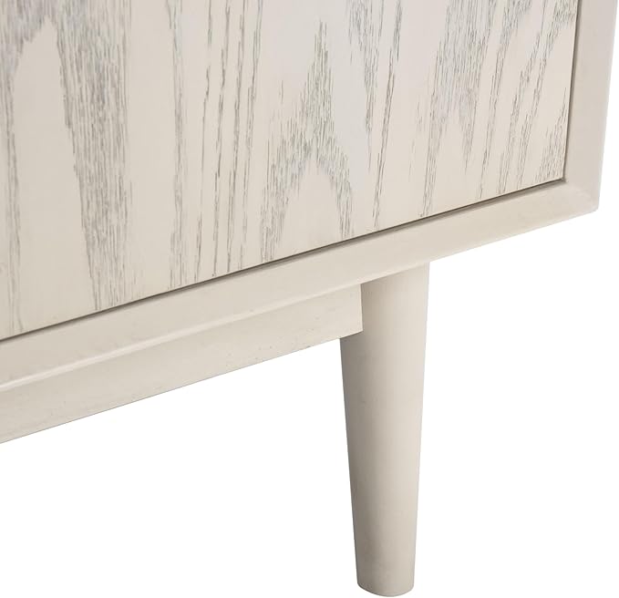 SAFAVIEH Couture Collection Elissa Mid-Century White Wash Small Entertainment - Image 9