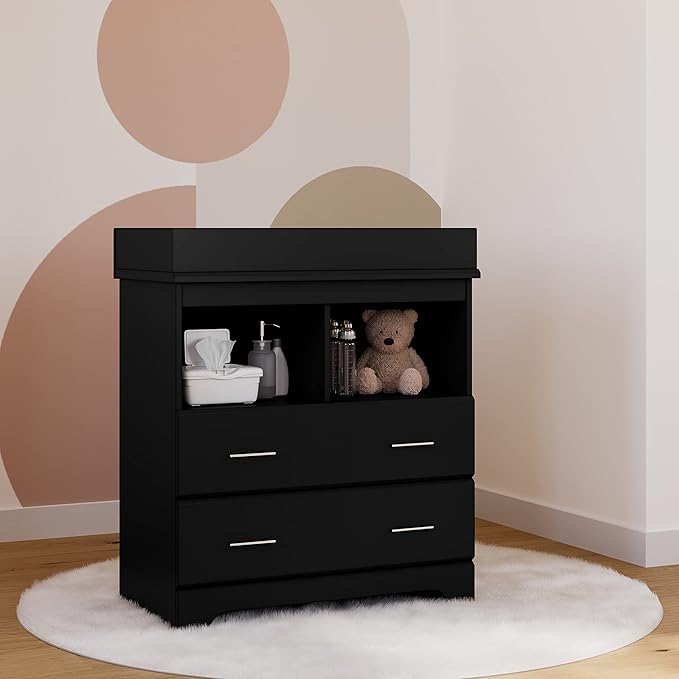 Storkcraft Brookside 2 Drawer Changing Table Dresser – GREENGUARD Gold Certified - Image 2
