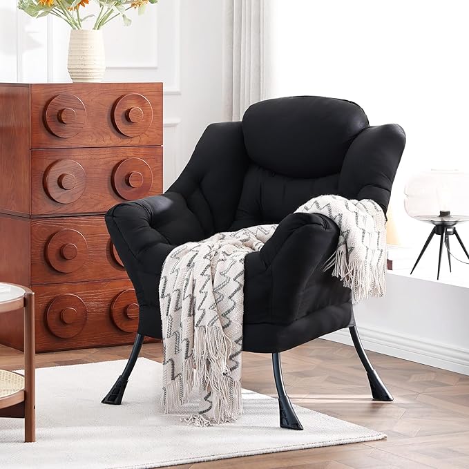 Lazy Chair, Reading Armchair, Large Modern Lounge Accent Chair, Leisure Sofa - Image 8