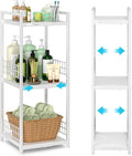 Expandable Slim Storage Shelf, 3 Tier Metal Shelving Unit by DAOUTIME