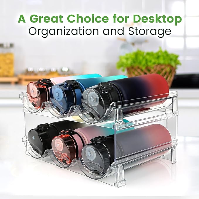 Water Bottle Organizer for Cabinet, Water Bottle Storage Organizer, 2 Packs - Image 6