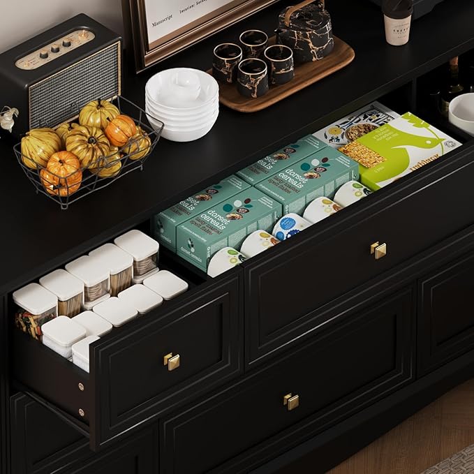 9-Drawer Dresser, Modern Farmhouse Furniture Organizer, Bedroom Storage Cabinet - Image 4