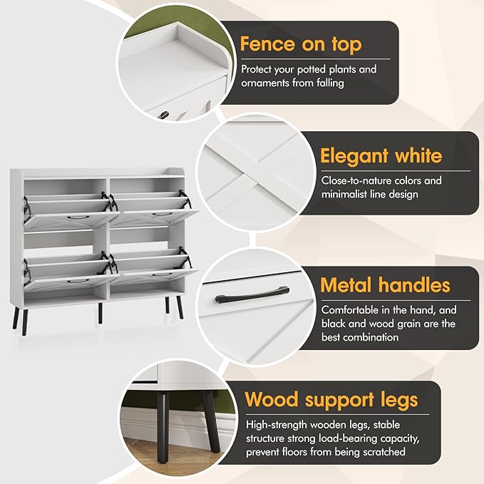 Maupvit Large Shoe Storage Cabinet - Image 4