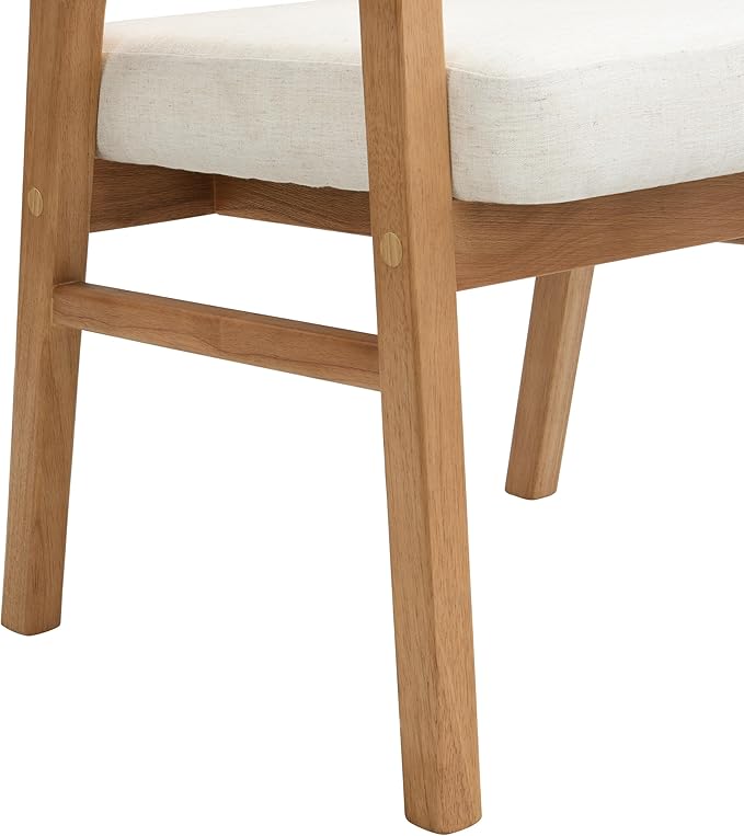 Christopher Knight Home Faritel Modern Wooden Dining Chairs Set of 2, Fabric - Image 9