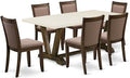 East West Furniture V727MZ748-7 7 Piece Dining Table Set Consist of a Rectangle by EastWestFurniture