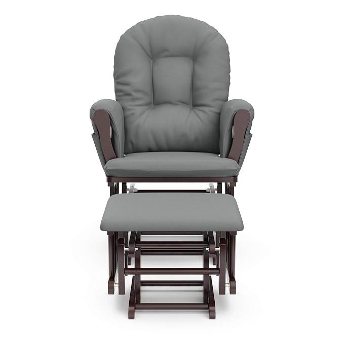 Storkcraft Premium Hoop Glider & Ottoman — GREENGUARD Gold Certified Nursery - Image 9
