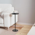 Small Side Table, Metal Round Drink Table, Desktop Diameter 9.99“ by DREAMODERN