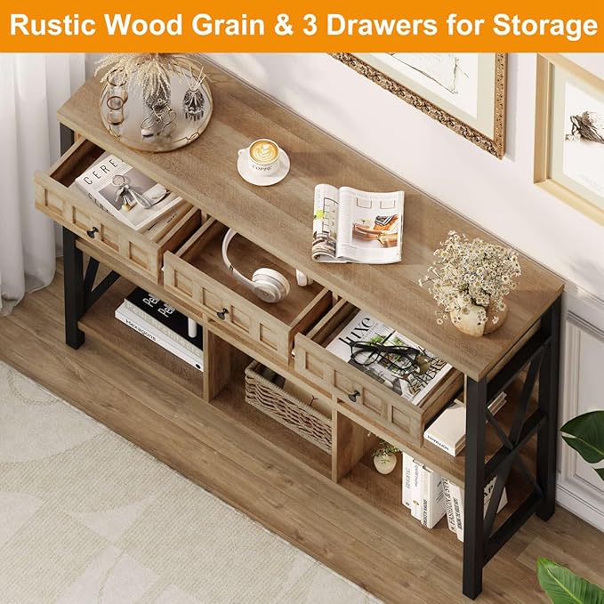 FATORRI Rustic 6 Cube Storage Organizer Shelf - Image 5
