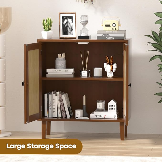 Bamboo Sideboard Buffet Cabinet - Image 5