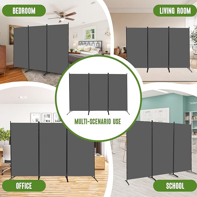 JVVMNJLK Indoor Room Divider, Portable Office Divider, Room Divider Wall Screen - Image 7