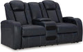 Signature Design by Ashley Fyne-Dyme Contemporary Power Reclining Loveseat by SignatureDesignbyAshley